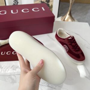 gucci 3d gg trainers red