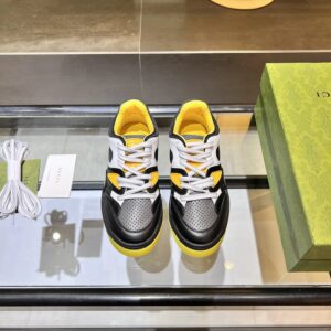 gucci screener low top sneakers yellow
