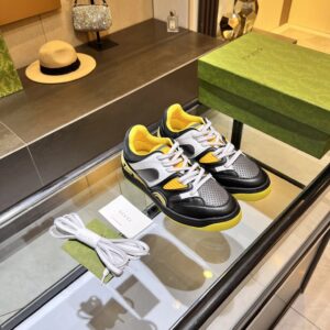 gucci screener low top sneakers yellow