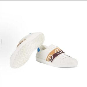 gucci ace embroidered low top sneakers blue