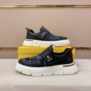 fendi new sneakers leather black