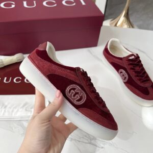 gucci 3d gg trainers red