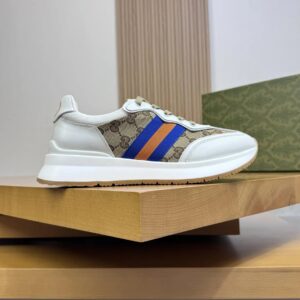 gucci ​re motion premium sneakers white gray