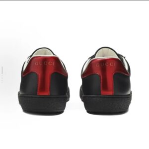 gucci ace embroidered low top sneakers black