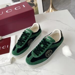 gucci 3d gg trainers green black