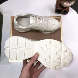 gucci rhyton clunky sneakers white