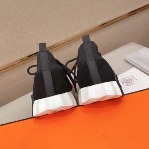 hermes lift slip ons sneakers black white