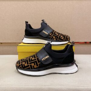 fendi high top sneakers black