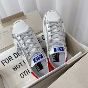 golden goose sstar sneakers red glitter