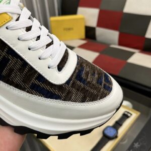 fendi classic sneakers white yellow