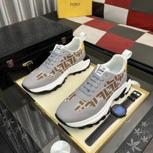 fendi new driving sneakers grey