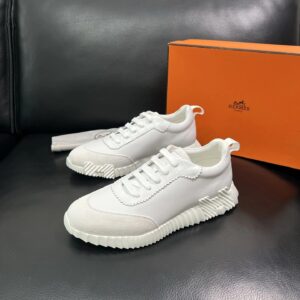 hermes bouncing luxury sneakers white