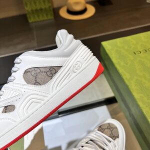 gucci screener low top sneakers white gray