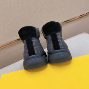 fendi high top sneakers black