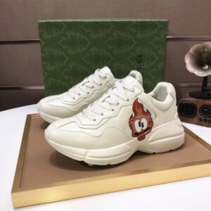 gucci rhyton clunky sneakers white yellow