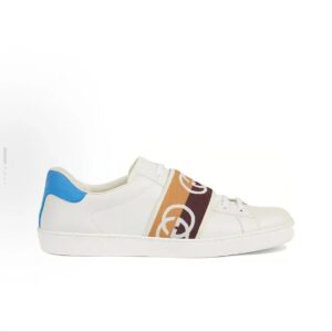 gucci ace embroidered low top sneakers blue