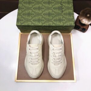 gucci rhyton clunky sneakers white pink