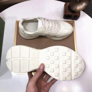 gucci rhyton clunky sneakers white orange