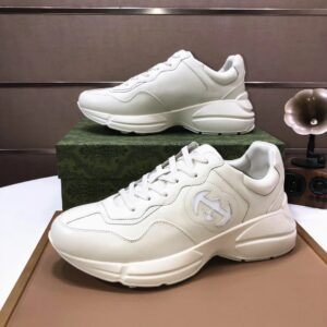 gucci rhyton clunky sneakers white