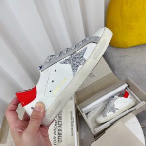 golden goose sstar sneakers red glitter