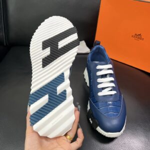 hermes bouncing luxury sneakers blue