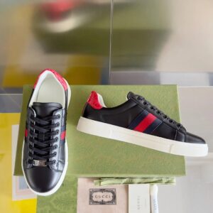gucci ace bee sneakers black