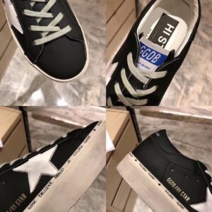 golden goose hi star sneakers black