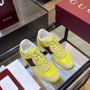 gucci re motion sneakers yellow