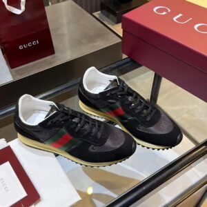 gucci re motion sneakers black