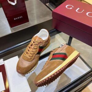 gucci re motion sneakers brown