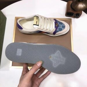 gucci distressed screener sneaker blue