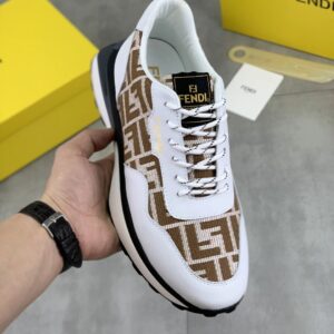 fendi new driving shoes white