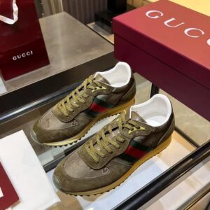 gucci re motion sneakers olive