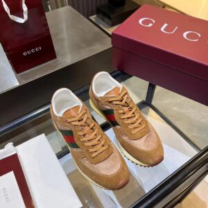 gucci re motion sneakers brown