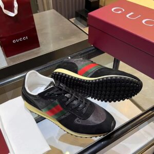 gucci re motion sneakers black
