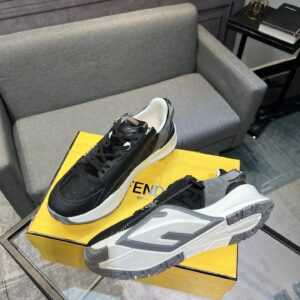 fendi flow men's fashion sneakers black