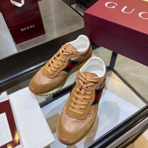 gucci re motion sneakers brown
