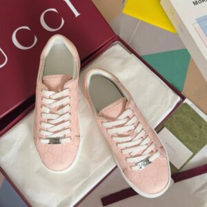 gucci ace bee sneakers pink