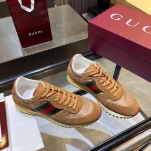 gucci re motion sneakers brown