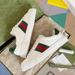 gucci ace bee sneakers white