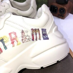 gucci rhyton clunky sneakers white supreme