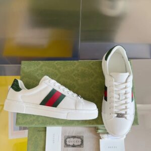 gucci ace bee sneakers white