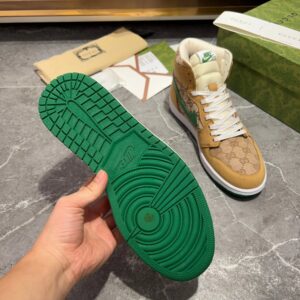nike x air gucci premium sneakers brown