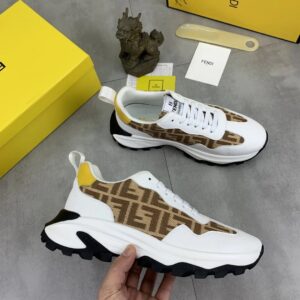 fendi new driving shoes white