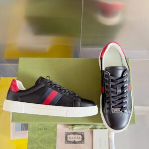 gucci ace bee sneakers black