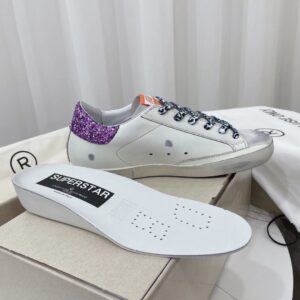 golden goose sstar sneakers purple green