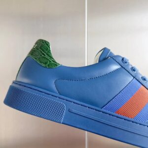 gucci ace bee sneakers blue