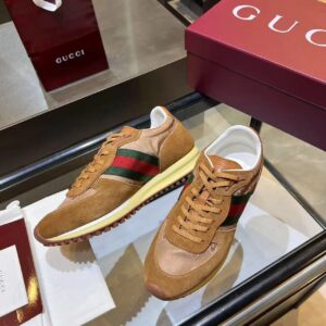 gucci re motion sneakers brown