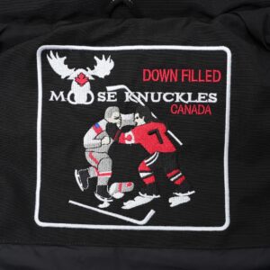 moose knuckles black vest