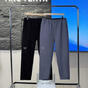 arc'teryx breathable pants, black/grey